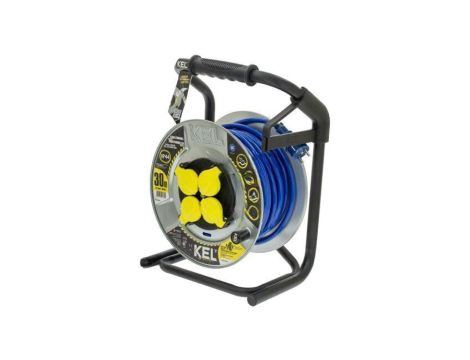 Przedłużacz sieciowy na bębnie, H07BQ-F, 3G2,5mm2, 30m, PUR, niebieski, 16A W-99455