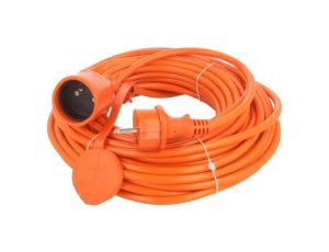 Przedłużacz sieciowy, H05VV-F, 3G1,5mm2, 20m, PVC, pomarańczowy W-96984