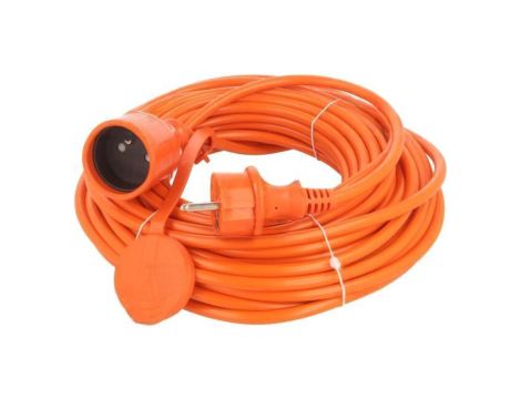 Przedłużacz sieciowy, H05VV-F, 3G1,5mm2, 20m, PVC, pomarańczowy W-96984