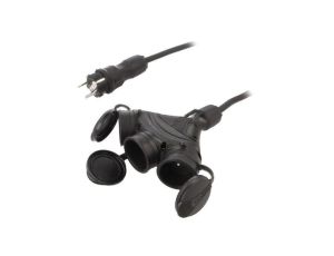 Przedłużacz sieciowy, H05RR-F, 3G1,5mm2, 50m, guma, czarny, EXTREM W-98978