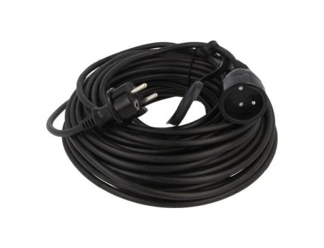 Przedłużacz sieciowy, H05VV-F, 3G1,5mm2, 30m, PVC, czarny, 16A W-98423