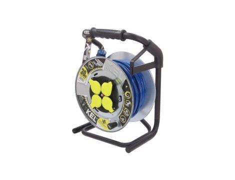 Przedłużacz sieciowy na bębnie, H07BQ-F, 3G2,5mm2, 30m, PUR, niebieski, 16A W-99267