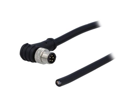 Złącze M8 męskie kątowe z odgiętką, z przewodem PIN:5 30V 3A PM-M8B-05P-MM-SR7A01-00A(H)