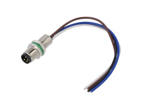 Złącze M8 męskie prosty PIN:4 30V 3A SD-M8A-04P-MM-SH7B10-00A(H)