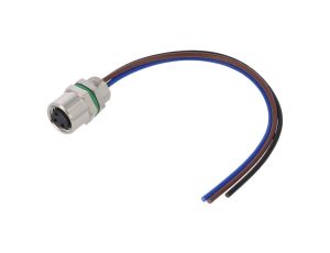 Złącze M8 żeńskie prosty PIN:3 60V 3A SD-M8A-03P-FF-SH7B10-00A(H)