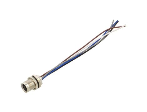 Złącze M8 żeńskie prosty PIN:5 30V 3A SD-M8B-05P-FF-SF7A10-00A(H)