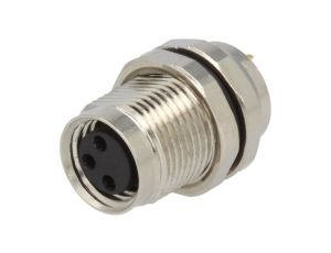 Złącze M8 żeńskie prosty PIN:3 60V 3A SP-M8A-03P-FF-SF7001-00A(H)