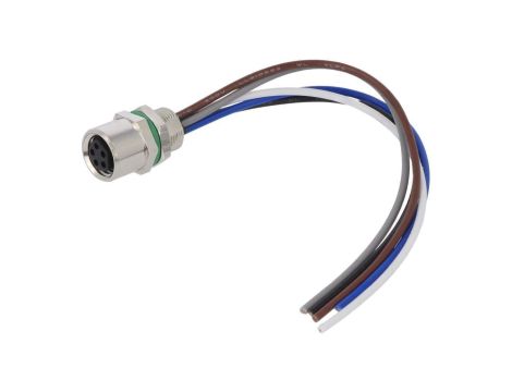 Złącze M8 żeńskie prosty PIN:5 30V 3A SD-M8B-05P-FF-SH7B10-00A(H)