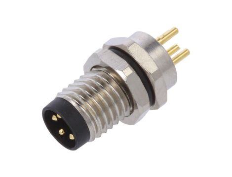 Złącze M8 męskie prosty PIN:4 30V 3A SP-M8A-04P-MM-SF7003-00A(H)