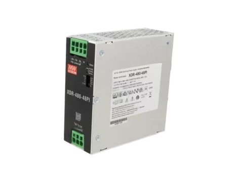 Zasilacz impulsowy na szynę DIN 480W 48VDC 0...10A 85...305VAC XDR-480-48PI