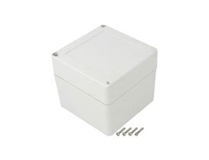 Obudowa uniwersalna, X: 105mm, Y: 105mm, Z: 90mm, ZP, ABS, jasnoszary ZP105.105.90JH TM ABS