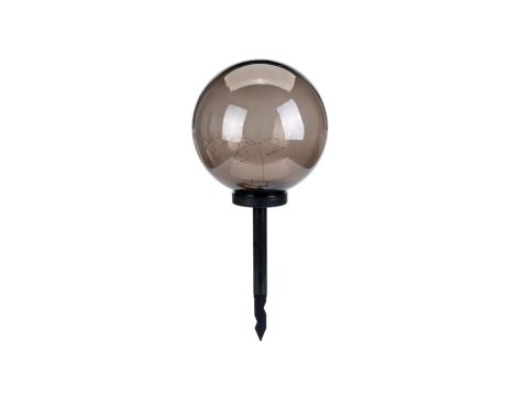 Lampa Solarna Ogrodowa Wolnostojąca LED LUMILED Gloris 3000K IP44 Wbijana Naziemna Ozdobna Kula Dymiona 30cm