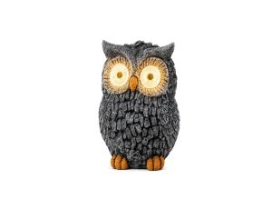 Lampa Solarna Ogrodowa Wolnostojąca LED LUMILED Sowa Dekoracyjna Figurka 3000K Malva IP44
