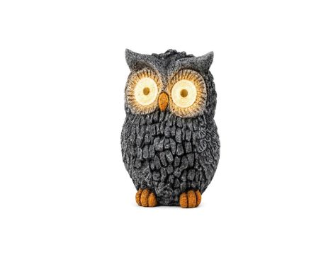 Lampa Solarna Ogrodowa Wolnostojąca LED LUMILED Sowa Dekoracyjna Figurka 3000K Malva IP44