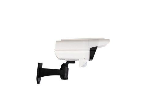 Lampa Solarna Ogrodowa Wolnostojąca LED LUMILED Kamera Atrapa Lemer 6500K IP44
