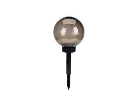 Lampa Solarna Ogrodowa Wolnostojąca LED LUMILED Gloris 3000K IP44 Wbijana Naziemna Ozdobna Kula Dymiona 20cm