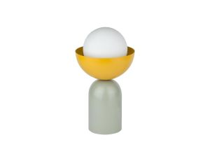 Lampa Stołowa Dekoracyjna Oprawa Oświetleniowa E14 Zielona Żółta Decor Bowl Table 5 Lat Gwarancji