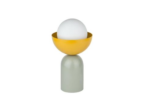 Lampa Stołowa Dekoracyjna Oprawa Oświetleniowa E14 Zielona Żółta Decor Bowl Table 5 Lat Gwarancji