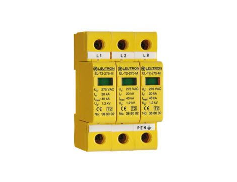 Ogranicznik przepięć Typ T2 20kA TNC EL-T2/3+0-275-FM 388 130