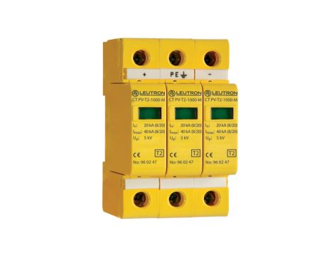 Ogranicznik przepięć DC do systemów PV, T2, 1000V, CT PV-T2/2+1/1000, 960226