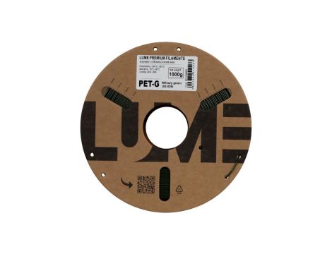 Filament LUME PET-G wojskowa zieleń (02-029) 1,75 mm 1 kg FIL10000161-WUN
