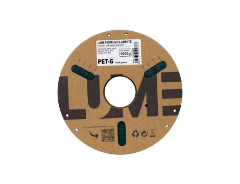 Filament LUME PET-G zielony ciemny (02-024) 1,75 mm 1 kg FIL10000150-WUN