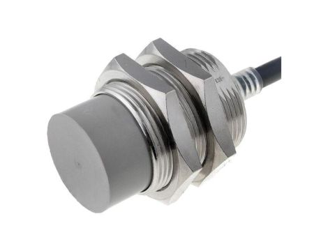 Czujnik indukcyjny, wysunięty, 300mA, 20...264VAC, przewody, M30, 0...18mm, IP67 E2E-X18MY1 2M