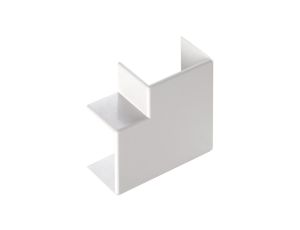 Narożnik do kanałów kablowych płaski AP 100x80mm biały ECAP10080B (opak. 10szt)