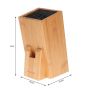 KINGHOFF BLOK NA NOŻE BAMBUS 10,5x10,5x25cm - 2