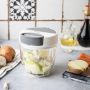 KINGHOFF ROZDRABNIACZ KUCHENNY NAPĘDZANY MECHANICZNIE BIAŁY 900ml - 2