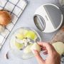 KINGHOFF ROZDRABNIACZ KUCHENNY NAPĘDZANY MECHANICZNIE BIAŁY 900ml - 7