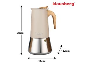 KLAUSBERG KAWIARKA STALOWA ESPRESSO 600ml INDUKCJA - image 2