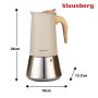 KLAUSBERG KAWIARKA STALOWA ESPRESSO 600ml INDUKCJA - 3