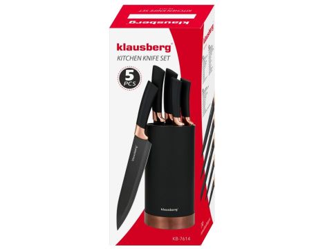 KLAUSBERG NOŻE KUCHENNE ZESTAW  5 ELEMENTÓW - 2