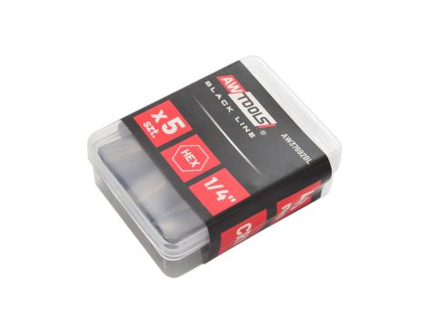 AWTOOLS UCHWYT 1/4" MAGNETYCZNY Z NASADKĄ 10mm/5szt. - 2