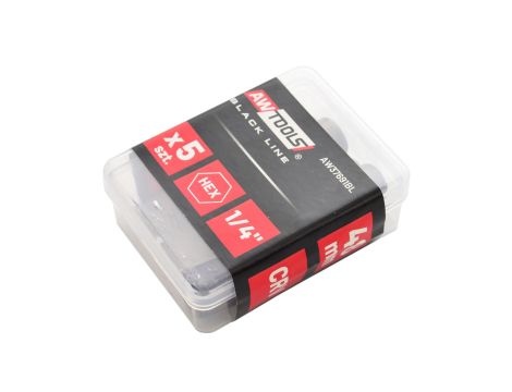 AWTOOLS UCHWYT 1/4" MAGNETYCZNY Z NASADKĄ 8mm/5szt. - 2