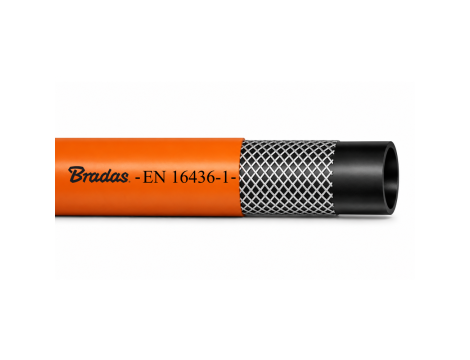 BRADAS WĄŻ DO GAZU PROPAN-BUTAN  9mm x 25mb EN16436-1
