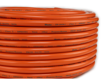 BRADAS WĄŻ DO GAZU PROPAN-BUTAN  9mm x 25mb EN16436-1 - 3