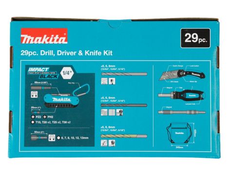 MAKITA ZESTAW AKCESORIÓW W TORBIE 29szt. - 2