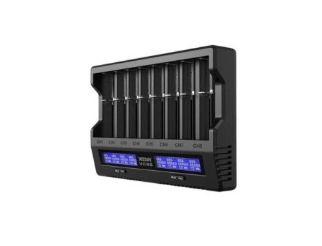 Ładowarka do akumulatorów 3.7V/1.2V XTAR VC8S USB-C SET