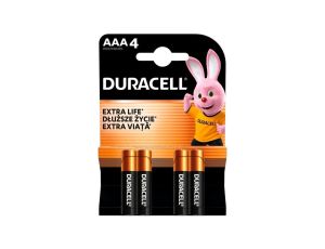 bateria alkaliczna Duracell Basic MN2400 LR03 AAA (blister) - 4 sztuki