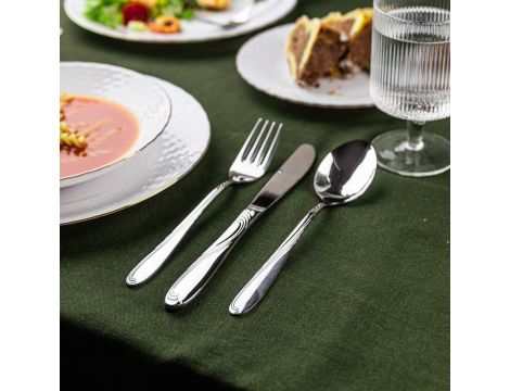 KINGHOFF SZTUĆCE ZESTAW 24 ELEMENTY STAL - 4