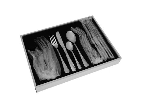 KINGHOFF SZTUĆCE ZESTAW 24 ELEMENTY STAL SATYNA - 2