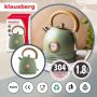 KLAUSBERG CZAJNIK ELEKTRYCZNY Z TERMOMETREM 1,8L ZIELONY Z DREWNEM STAL NIERDZEWNA 1850-2200W - 6