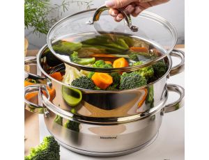 KLAUSBERG GARNEK DO GOTOWANIA NA PARZE 24cm 3,5L