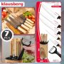 KLAUSBERG NOŻE KUCHENNE ZESTAW  5 NOŻY + OBIERACZKA - 7