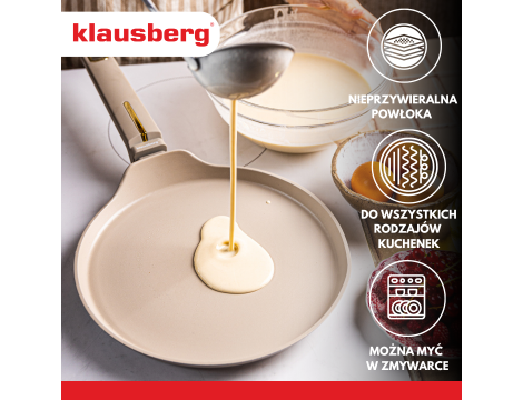 KLAUSBERG PATELNIA DO NALEŚNIKÓW 24cm BEŻOWY - 4