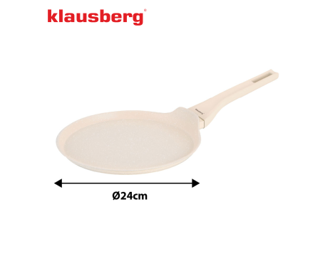 KLAUSBERG PATELNIA DO NALEŚNIKÓW 24cm KREMOWY-MARMUREK - 4