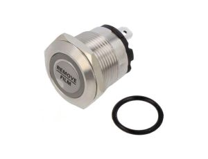 Przełącznik: wandaloodporny Poz: 2 SPST-NO 20A/220VAC IP40 ONPOW6219F-10ZE/J/B/24V/S (SHORT PINS)