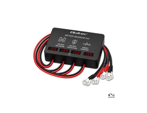 51079 Qoltec Balanser napięcia 48V do akumulatorów 4 x 12V 10A AGM GEL LiFePO4 LED